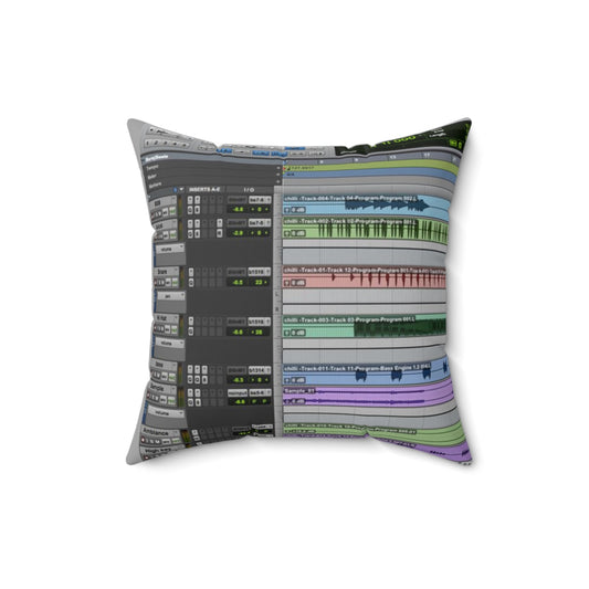 Hip Hop Pro Tools Recording Session Studio Pillow for Audio Engineers